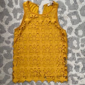 Loft lace overlay tank